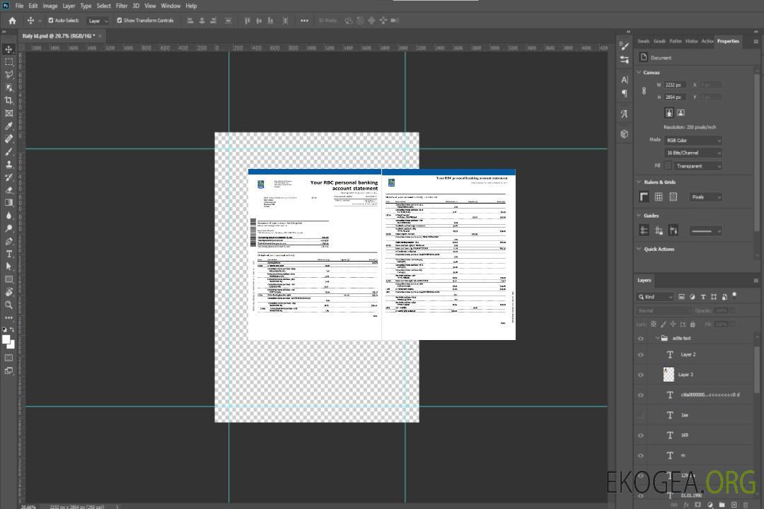 Canada RBC 4 pages (John Citizen) template